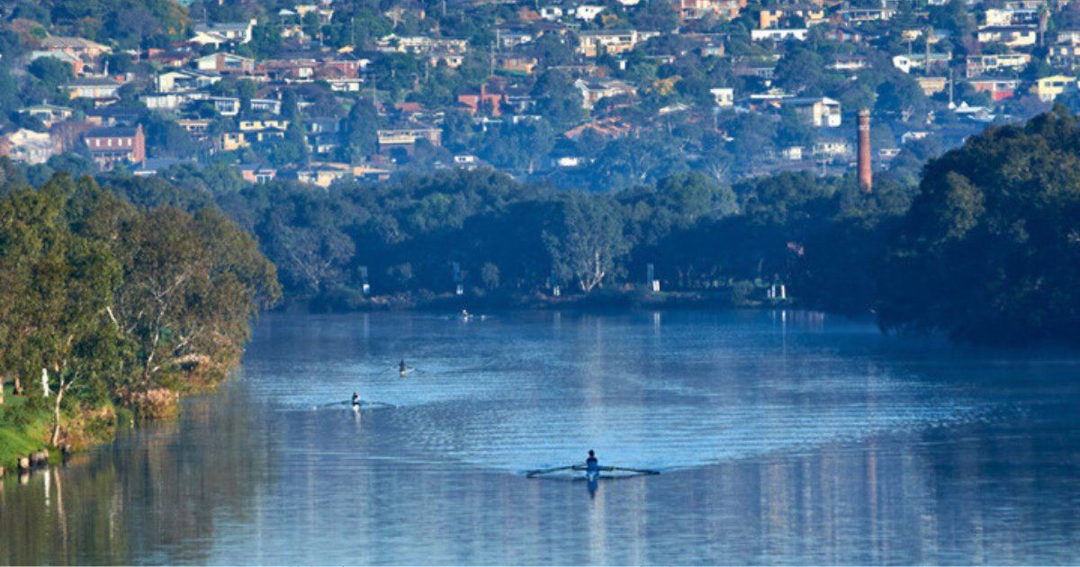 Rowers on the Barwon River, Geelong